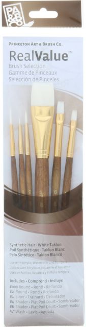BRUSH WHITE TAKLON VALUE 6 PACK