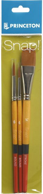 SNAP GOLD TAKLON SET#2  3/PACK SHORT HANDLE