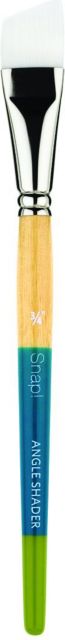 SNAP WHITE TAKLON ANGLE SHADER 3/4'' SHORT HANDLE