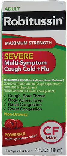 Robitussin Peak Cold Multi-Symptom Cold 4oz Liquid Maximum Strength
