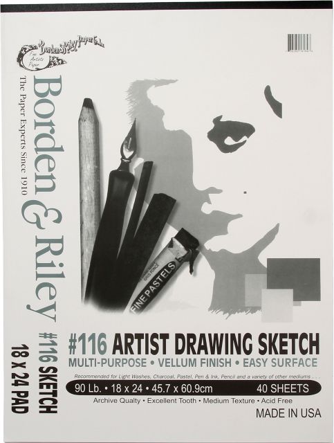 Sketch Vellum Pad 18X24 40/Sheets