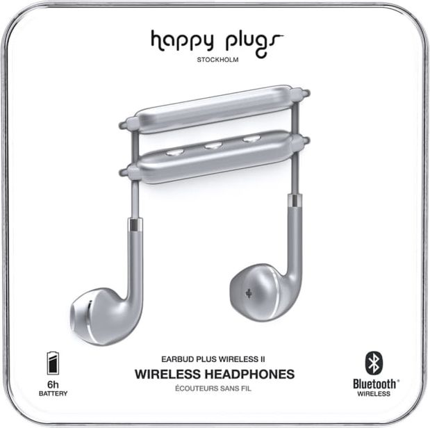 Happy Plugs Wireless II BT- Matte Grey - ONLINE ONLY