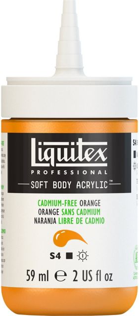PROFESSIONAL SOFT BODY ACRYLIC 59ML CADMIUM FREE ORANGE