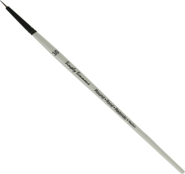 SIMPLY SIMMMONS BRUSH ROUND 3/0 SHORT HANDLE