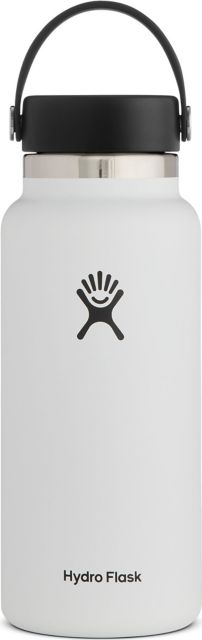 Hydroflask 32 oz Wide Mouth With Flex Cap 2.0-White