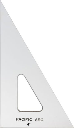 TRIANGLE ACRYLIC CLEAR 30/60 4IN