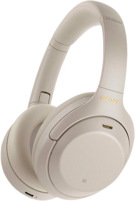 Sony Wireless Noise Canceling Overhead Headphones, Silver - ONLINE ONLY