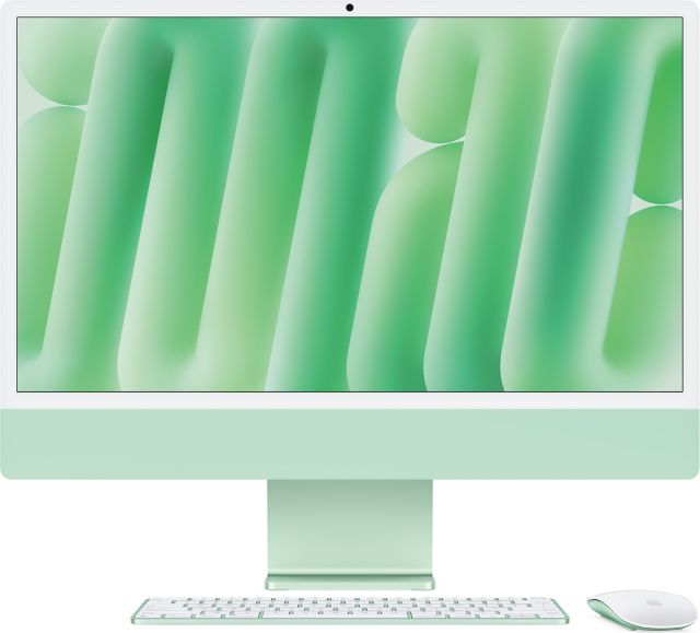 Apple 24-inch iMac with Retina 4.5K display: Apple M4 chip with 10-core CPU and 10-core GPU, 24GB, 512GB SSD - Green