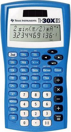 CALC TI30XIIS DUEL PWR BLUE