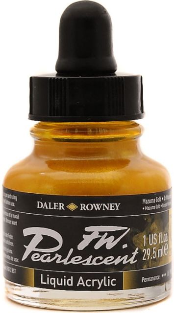 PEARLESCENT INK  1 OZ MAZUMA GOLD