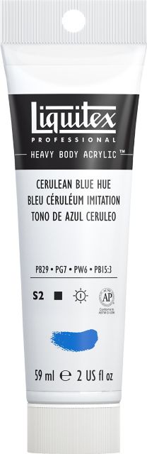 Heavy Body Acrylic 2oz Cerulean Blue Hue