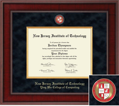 Church Hill Classics Presidential Diploma Frame. Ying Wu College of Computing - ONLINE ONLY