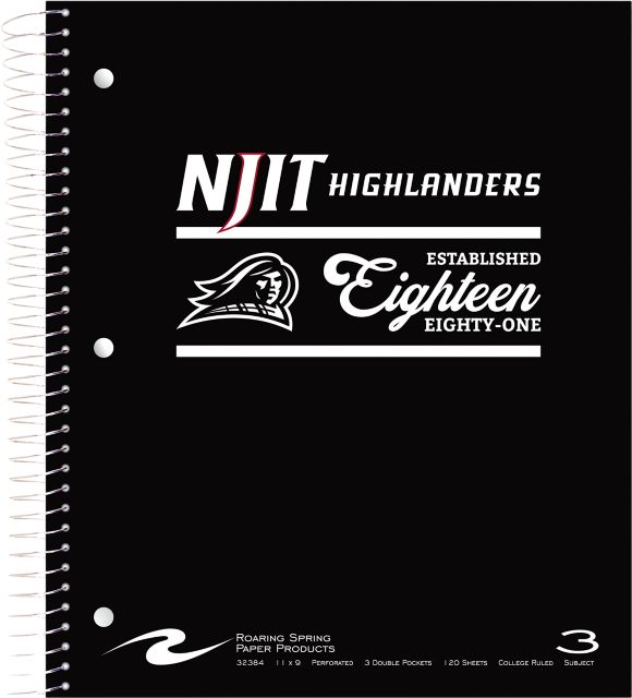 New Jersey Institute of Technology 120 Sheet Notebook