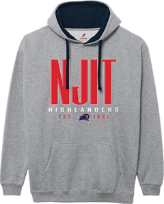 New Jersey Institute of Technology Highlanders Colorblock Hooded Sweatshirt
