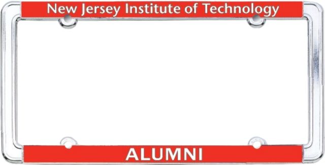 New Jersey Institute of Technology Alumni Thin Dome License Plate Frame