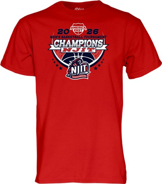 New Jersey Institute of Technology Men's Basketball 2026 AEC Tournament Champions Short Sleeve T-Shirt