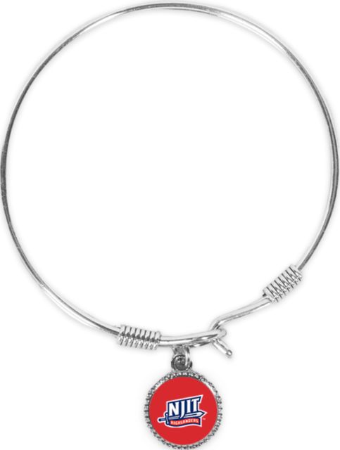NJIT Bangle Bracelet With Round Pendant NJIT Mark - ONLINE ONLY