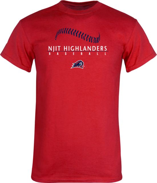 NJIT T Shirt Baseball Stacked Design - ONLINE ONLY