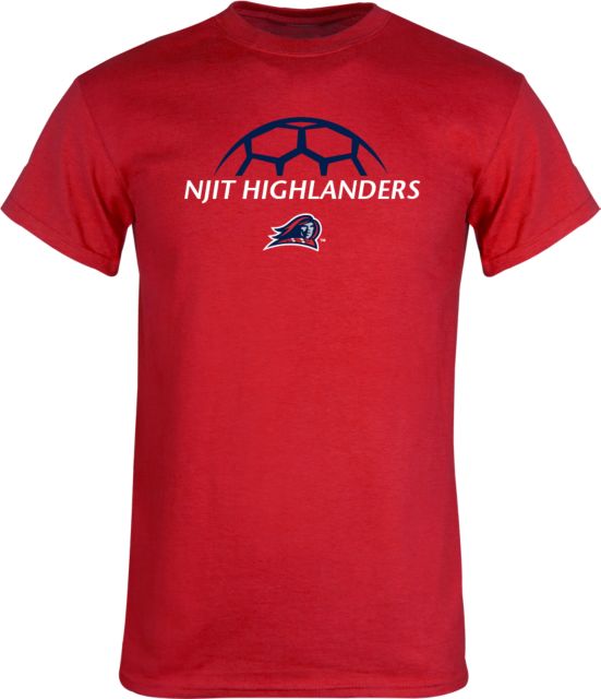 NJIT T Shirt Half Soccer Ball Design - ONLINE ONLY