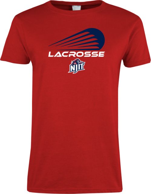 NJIT Ladies T Shirt Abstract Lacrosse Design - ONLINE ONLY