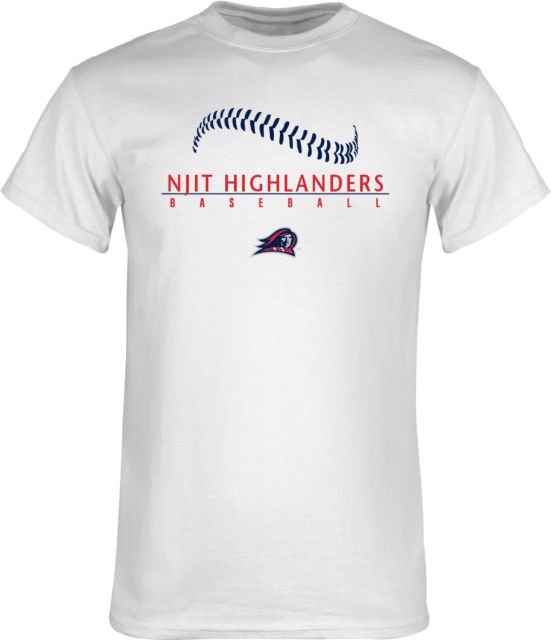 NJIT T Shirt Baseball Stacked Design - ONLINE ONLY