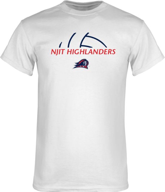 NJIT T Shirt Abstract Volleyball Design - ONLINE ONLY