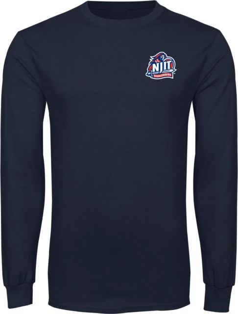 NJIT Long Sleeve T Shirt Official Logo - ONLINE ONLY