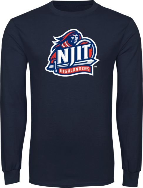 NJIT Long Sleeve T Shirt Official Logo - ONLINE ONLY