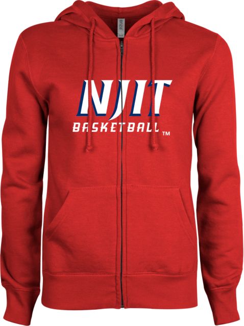 NJIT ENZA Ladies Fleece Full Zip Hoodie Basketball - ONLINE ONLY