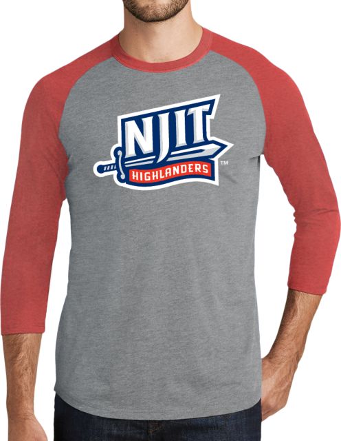 NJIT Tri Blend Baseball Raglan NJIT Mark - ONLINE ONLY