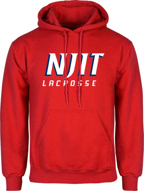 NJIT Fleece Hoodie Lacrosse - ONLINE ONLY