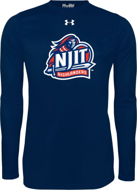 NJIT Under Armour Long Sleeve Tech Tee Official Logo - ONLINE ONLY