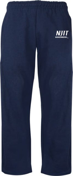 NJIT Fleece Open Bottom Pant NJIT Highlanders Stacked - ONLINE ONLY
