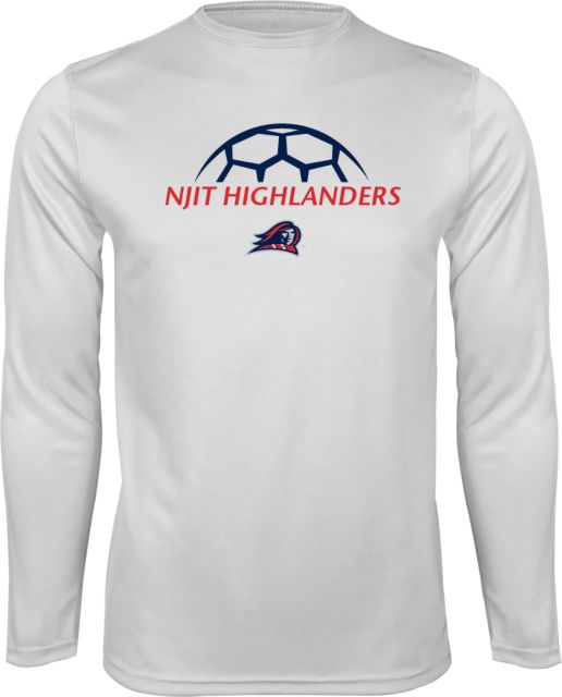 NJIT Performance Longsleeve Shirt Half Soccer Ball Design - ONLINE ONLY