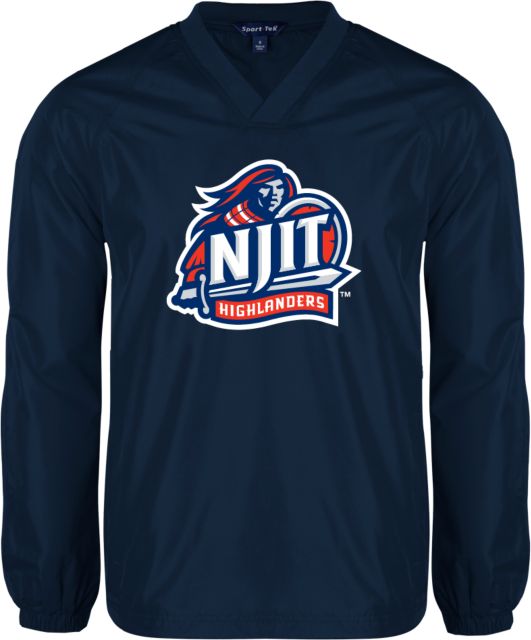 NJIT V Neck Raglan Windshirt Official Logo - ONLINE ONLY