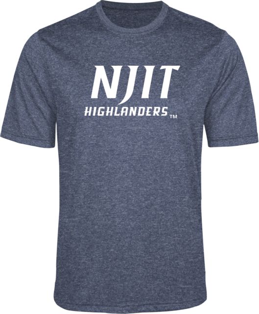 NJIT Performance Heather Contender Tee Stacked Wordmark - ONLINE ONLY