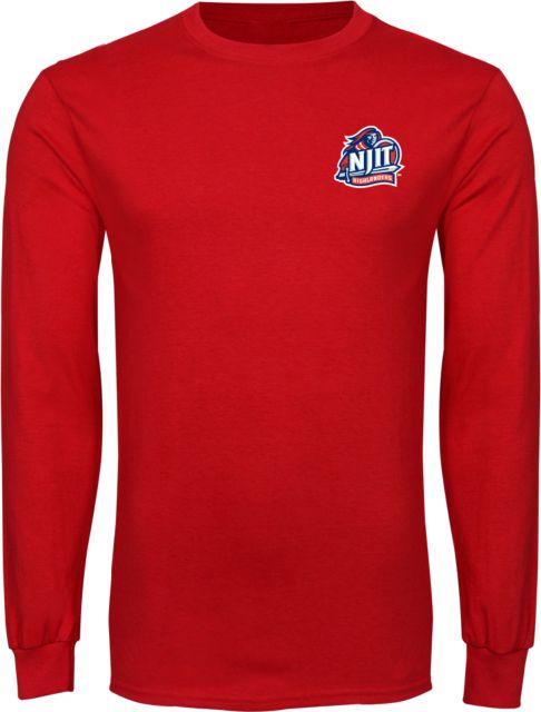 NJIT Long Sleeve T Shirt Official Logo - ONLINE ONLY