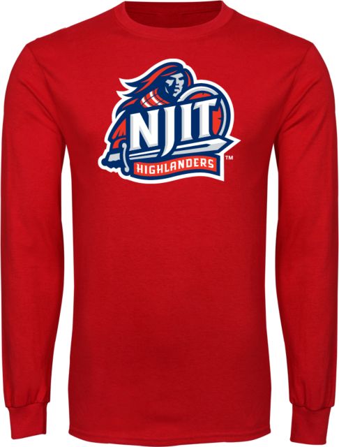 NJIT Long Sleeve T Shirt Official Logo - ONLINE ONLY