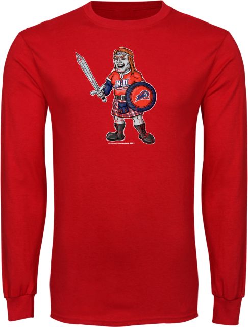 NJIT Long Sleeve T Shirt Mascot Distressed - ONLINE ONLY