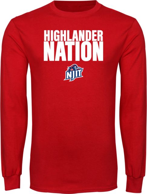 NJIT Long Sleeve T Shirt Highlander Nation - ONLINE ONLY