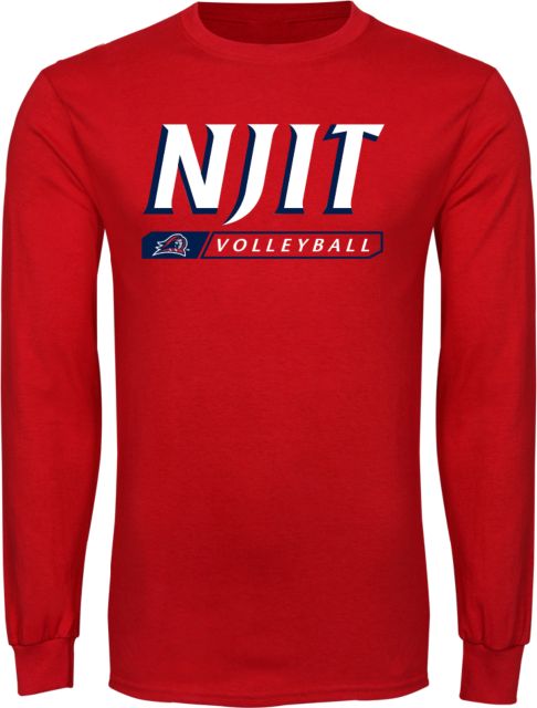 NJIT Long Sleeve T Shirt Volleyball Bar Design - ONLINE ONLY