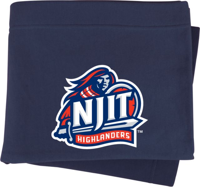 NJIT Sweatshirt Blanket Official Logo - ONLINE ONLY