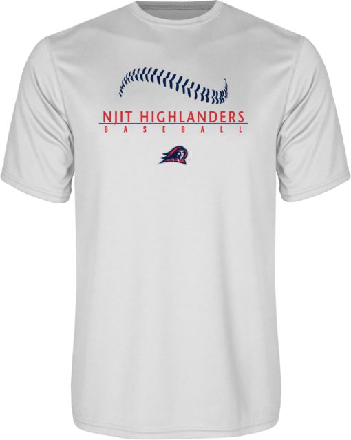 NJIT Performance Tee Baseball Stacked Design - ONLINE ONLY