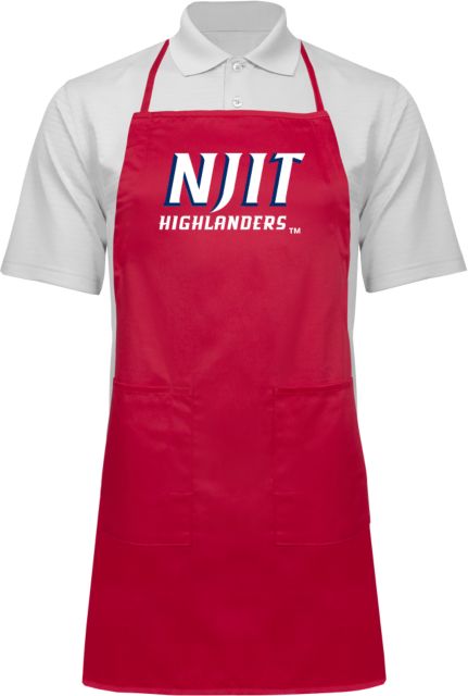 NJIT Full Length Apron Stacked Wordmark - ONLINE ONLY