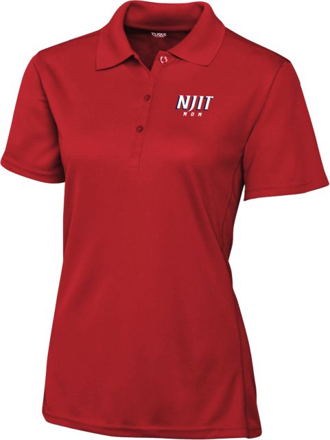 NJIT C&B Womens Clique Ice Pique Polo NJIT Mom - ONLINE ONLY