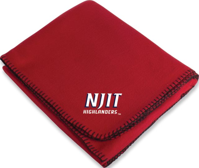 NJIT Arctic Fleece Blanket Stacked Wordmark - ONLINE ONLY