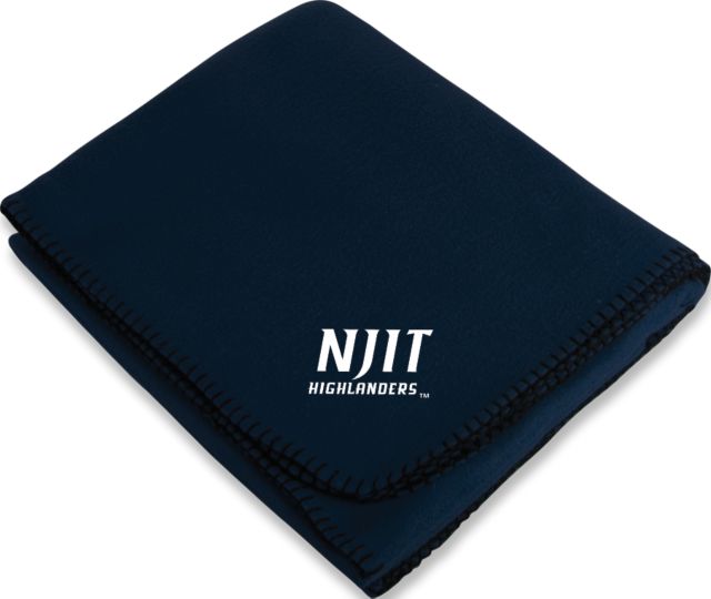 NJIT Arctic Fleece Blanket Stacked Wordmark - ONLINE ONLY