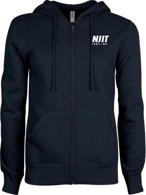 NJIT ENZA Womens Fleece Full Zip Hoodie NJIT Bowling - ONLINE ONLY