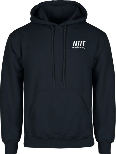 NJIT Fleece Hoodie Stacked Wordmark - ONLINE ONLY