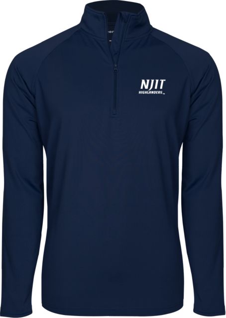 NJIT Sport Wick Stretch 1/2 Zip Pullover Stacked Wordmark - ONLINE ONLY
